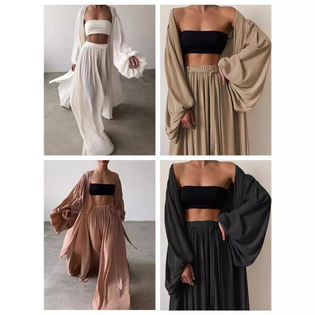 Summer Clothing Sets - Zomer lente dameskleding tweedelig set lange