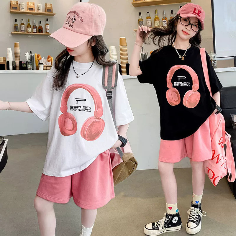 Summer Clothing Teen Girls - Zomer Meisjes T-shirts Sets Nieuwe Kinderen