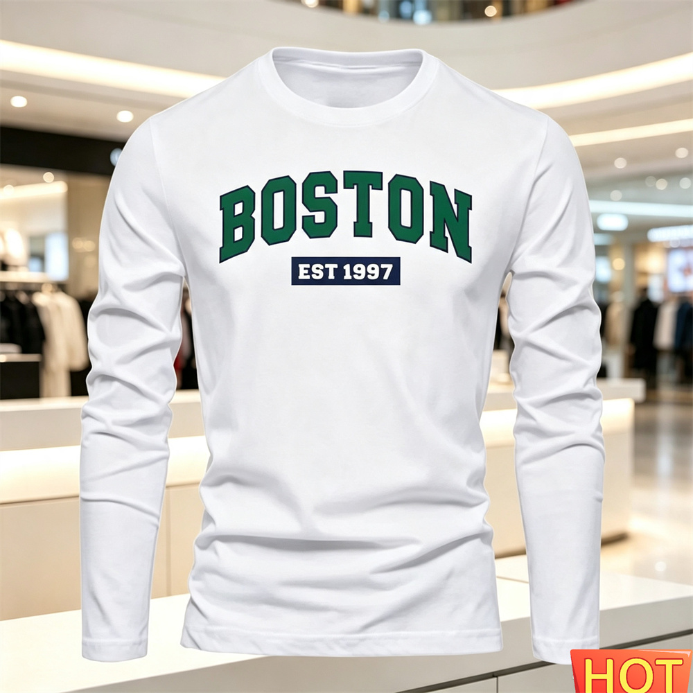 Summer Clothing Essentials - Herfst Zomer heren T-shirt met lange