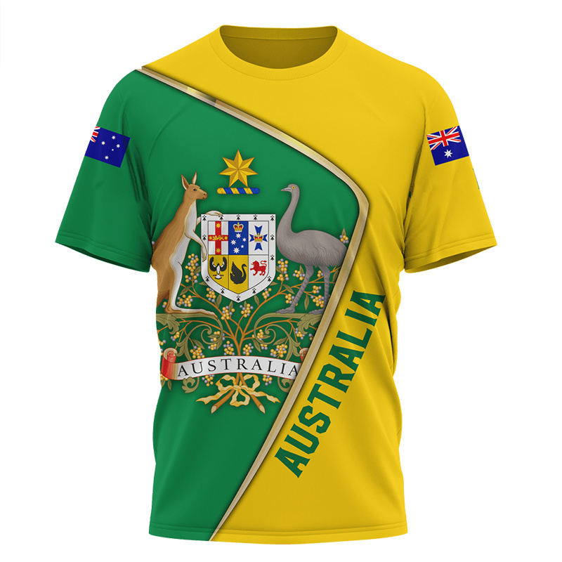 Summer Clothing Australia - Aboriginal Kangoeroe Australië Top Tees Schilderen