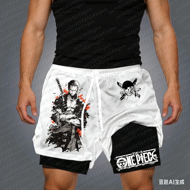 Summer Clothing Layering - 2026 Een Stuk Luffy Print Shorts