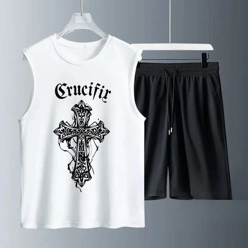 Summer Clothing Sets - Herenshirtjesets 2026 Zomer Snel drogende sportpakken