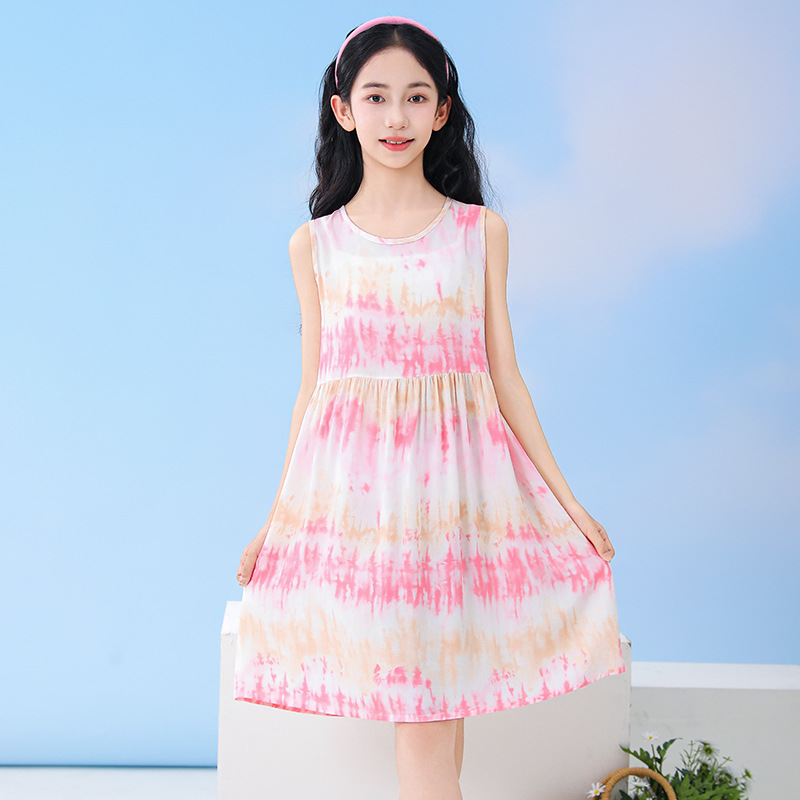 Summer Clothing Teen Girls - Zomerjurkjes zonder mouwen voor tienermeisjes, kinderkleding,
