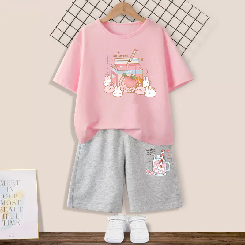 Summer Clothing Teen Girls - Zomer Kinderen Meisjes 2 Stuks Outfit