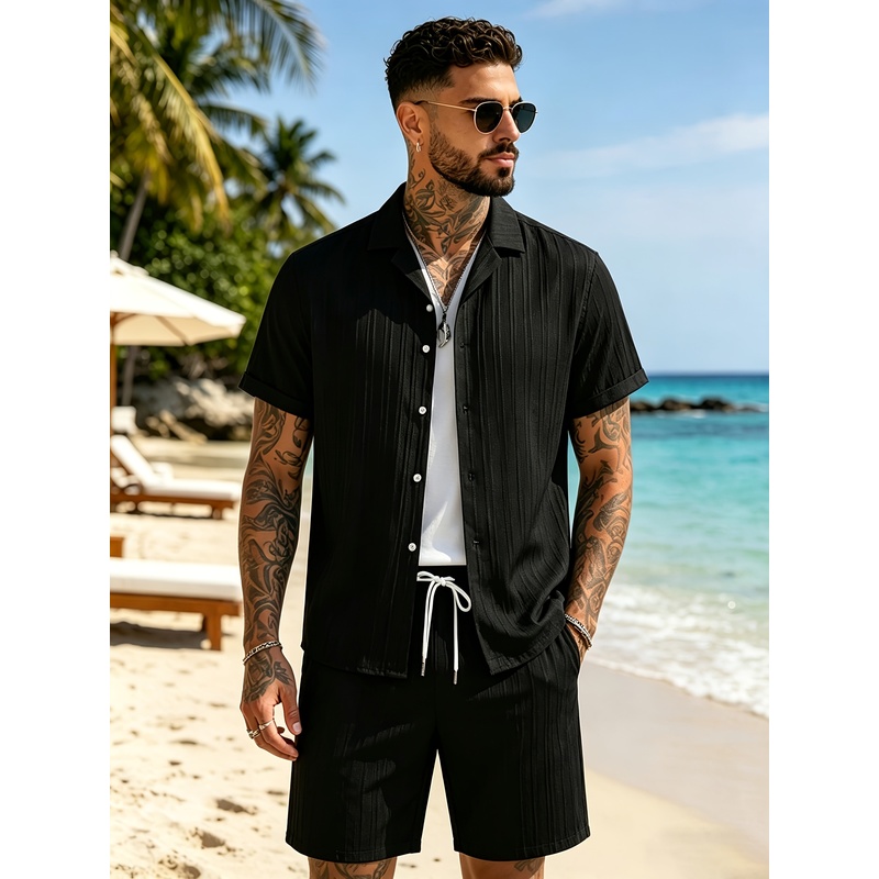 Summer Clothing Vacation - 2 zomerse casual pakken voor heren,