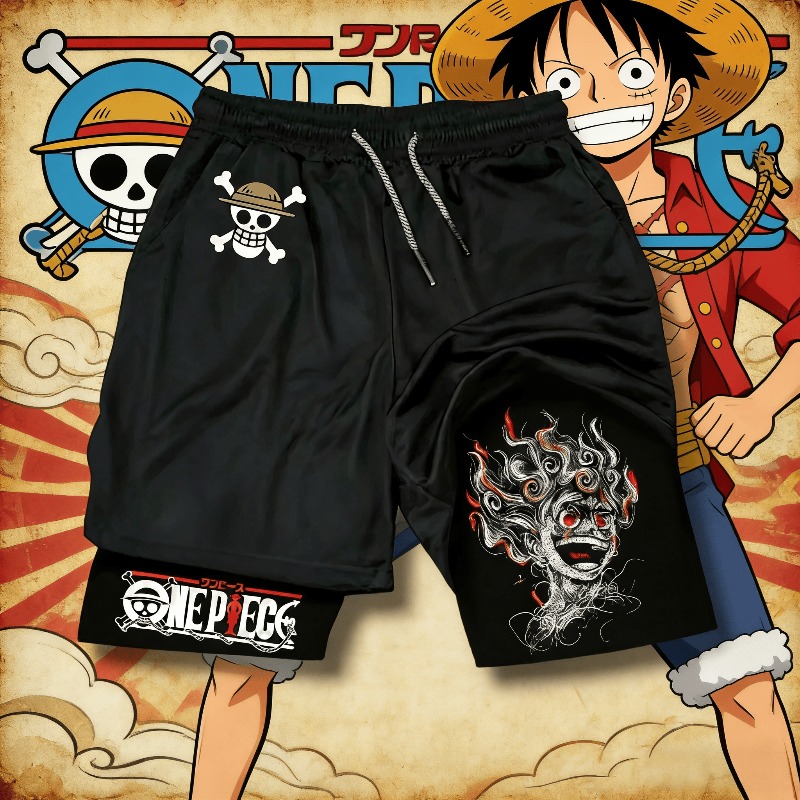 Summer Clothing Layering - ONE PIECE Klassieke Anime Luffy Geprinte