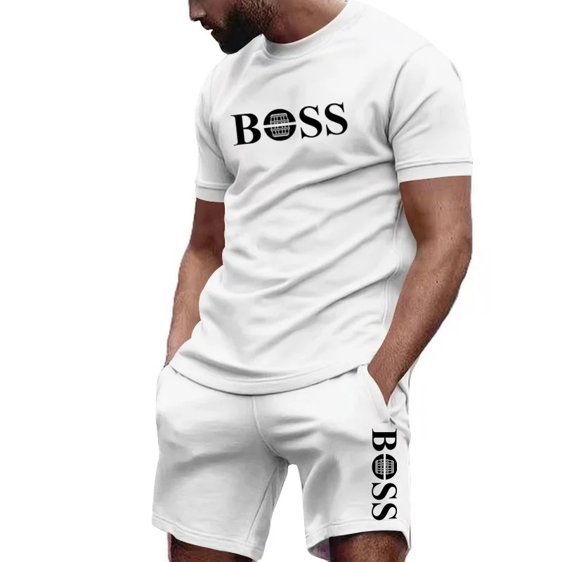 Summer Clothing Essentials - Herensportkledingset met korte mouwen, T-shirt en