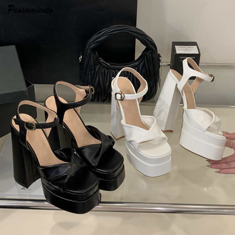 Summer Holiday Clothing Women - Ster stijl Mode Dubbele Platform Wiggen