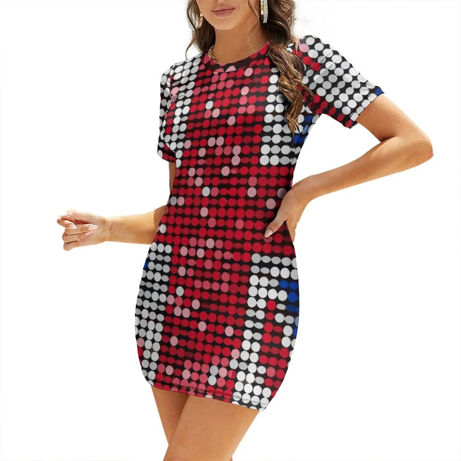 Womens Summer Clothing Uk - Union Jack Vlag UK Pailletten Jurk