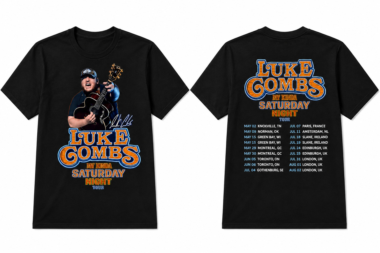 Summer Clothing Uk - Luke Combs My Kinda Saturday Night
