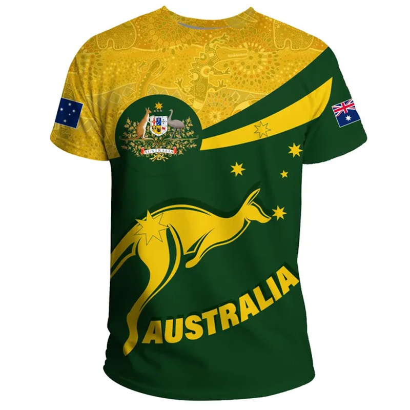 Summer Clothing Australia - 3D Print Australië Vlag T-shirts Mannen