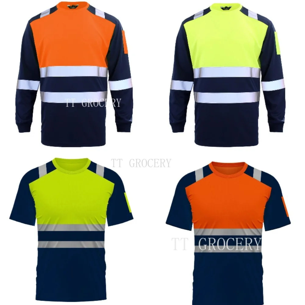 Summer Hi Vis Clothing - Veiligheidswerkshirts met hoge zichtbaarheid Zomer ademend