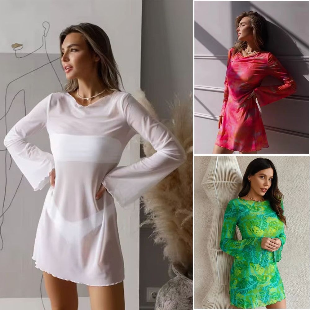 Zomerse doorschijnende mesh ba - Swim Cover Up Mesh recensie en prijs