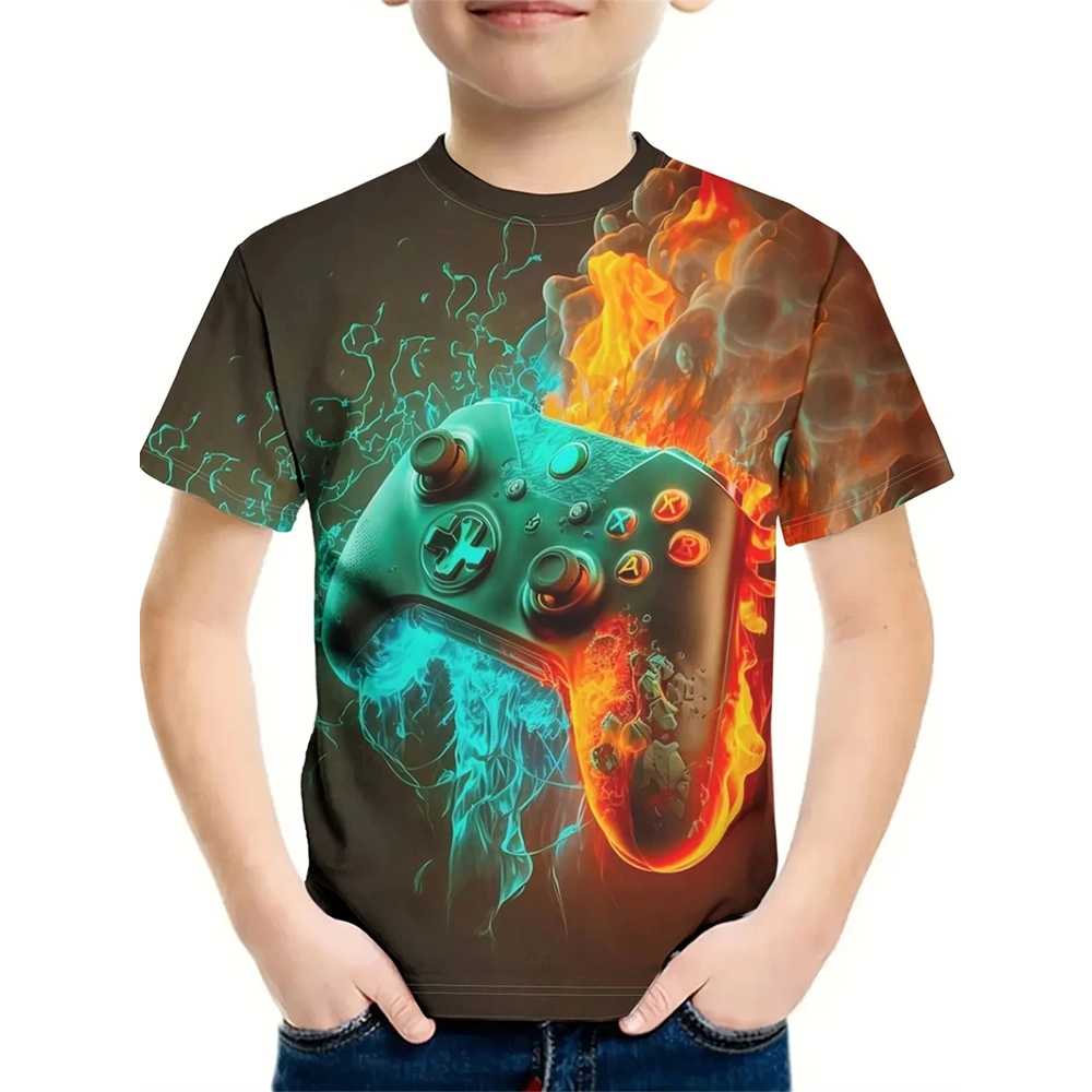 T-shirt voor een jongen 3D-pri - Summer Clothing Drawing For Kids recensie en prijs