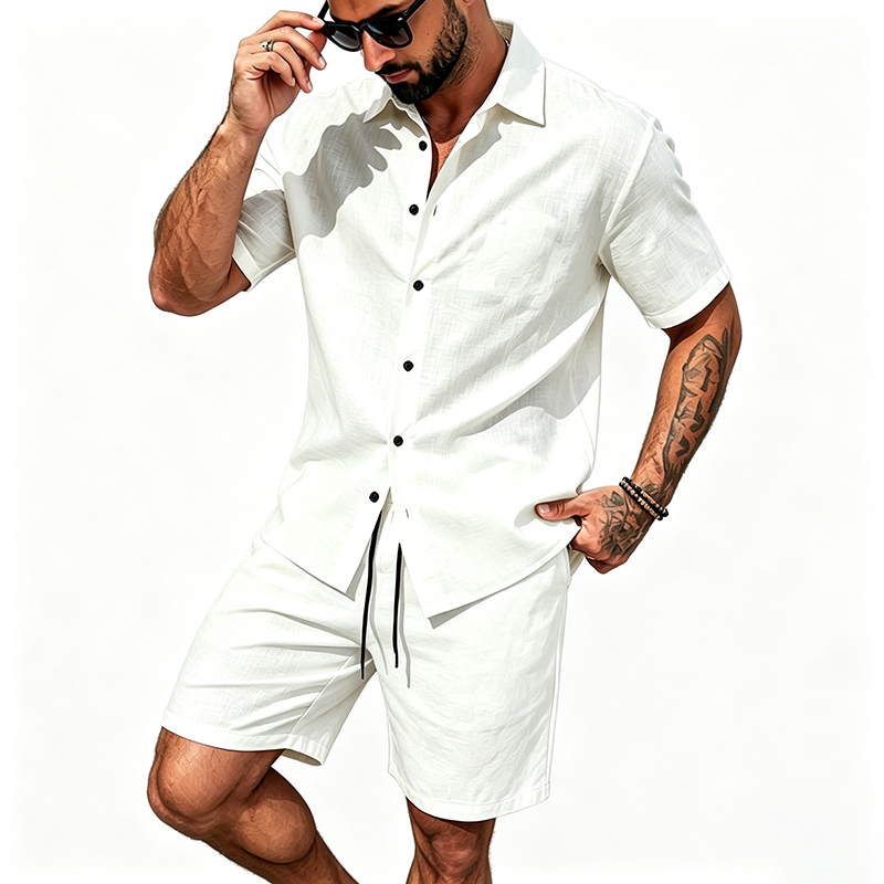 Heren linnen tweedelige outfit - Summer Clothing Essentials recensie en prijs