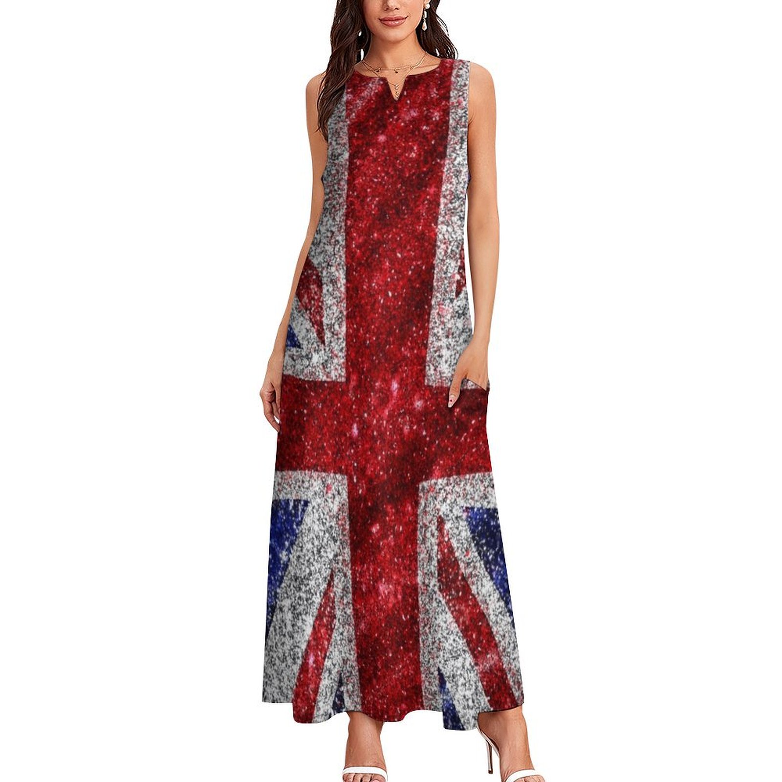 Faux Glitter Union Jack Vlag U - Womens Summer Clothing Uk recensie en prijs