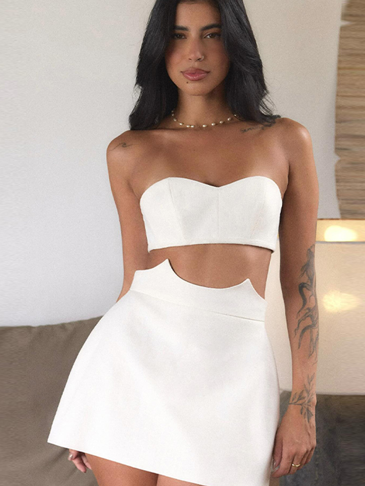 Sexy strapless tweedelig setje - Summer Clothing Vacation recensie en prijs