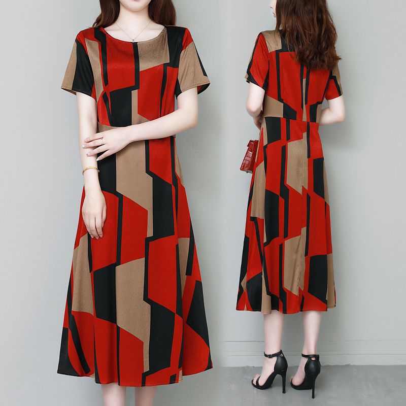 Office Lady Geometrische Vinta - Summer Clothing For 60 Year Old Woman recensie en prijs