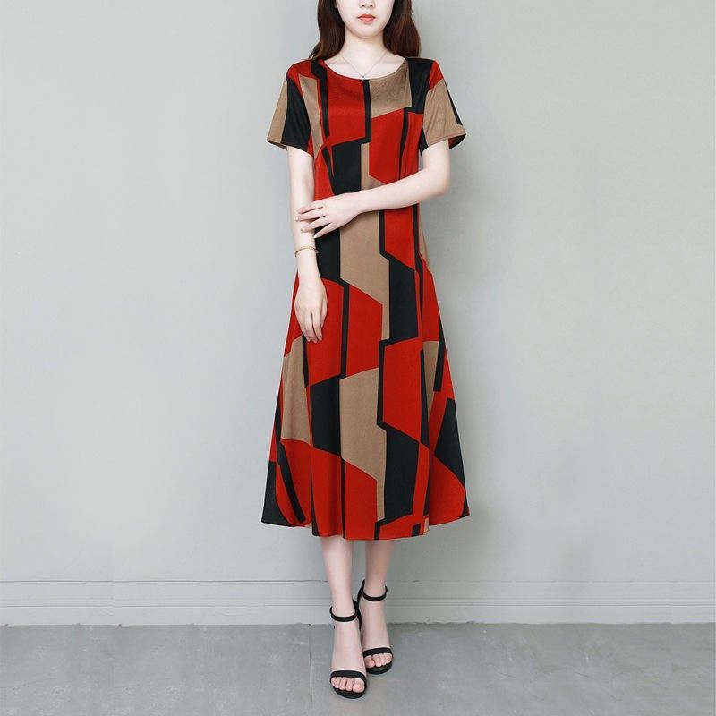 Office Lady Geometrische Vinta - Summer Clothing For 60 Year Old Woman recensie en prijs