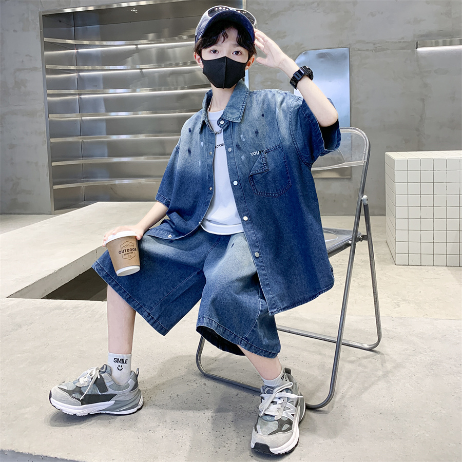 Luxueuze denim zomerset voor t - Summer Clothing Drawing For Kids recensie en prijs