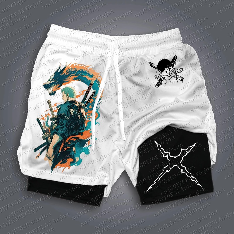2026 Een Stuk Luffy Print Shor - Summer Clothing Layering recensie en prijs