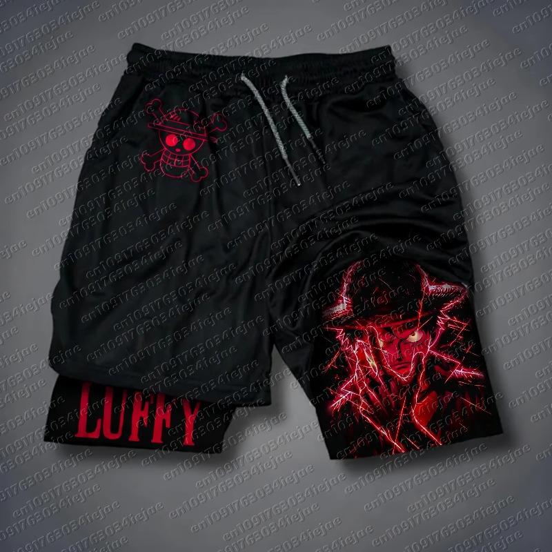 2026 Een Stuk Luffy Print Shor - Summer Clothing Layering recensie en prijs