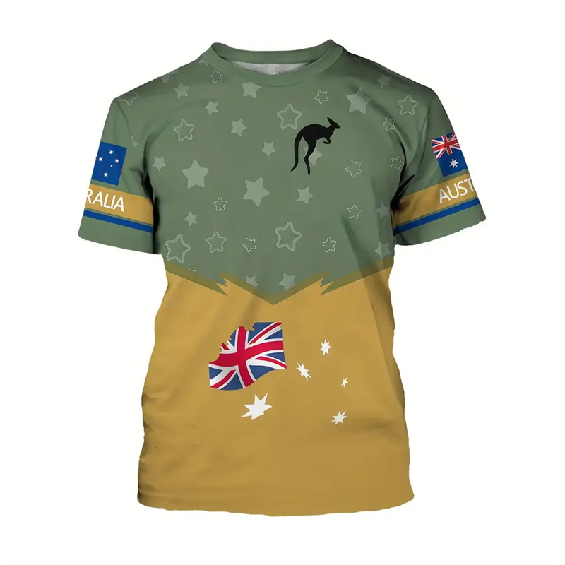 Australia National Flag T-shir - Summer Clothing Australia recensie en prijs