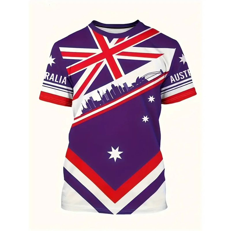 Australia National Flag T-shir - Summer Clothing Australia recensie en prijs