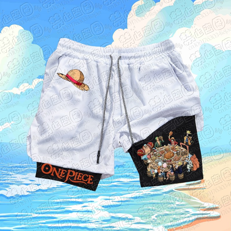 2026 Een Stuk Luffy Print Shor - Summer Clothing Layering recensie en prijs