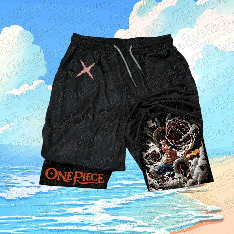 2026 Een Stuk Luffy Print Shor - Summer Clothing Layering recensie en prijs