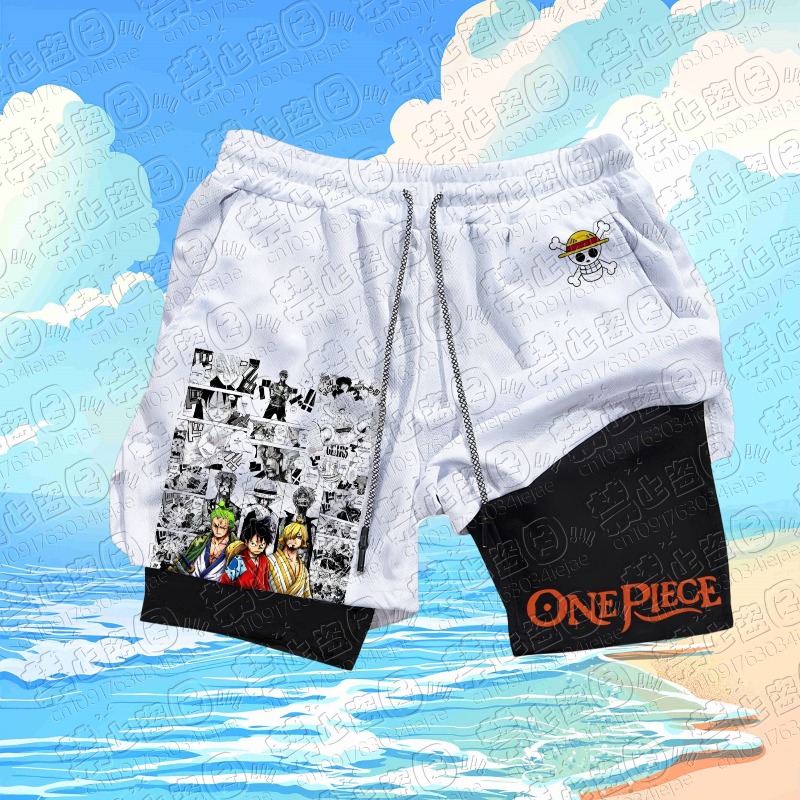 2026 Een Stuk Luffy Print Shor - Summer Clothing Layering recensie en prijs