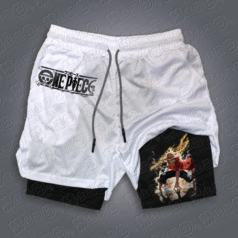 2026 Een Stuk Luffy Print Shor - Summer Clothing Layering recensie en prijs