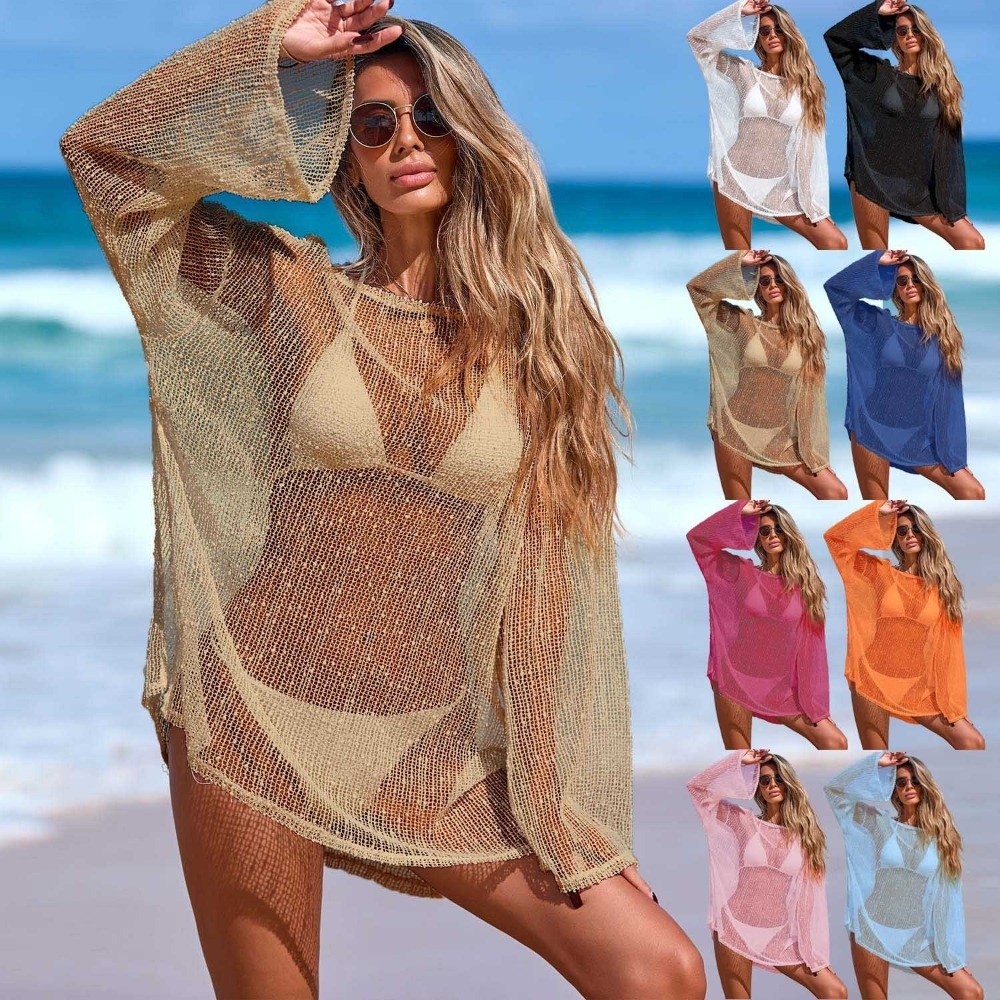 Damesmode doorschijnende stran - Swim Cover Up Mesh recensie en prijs