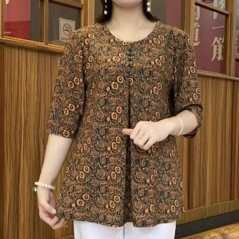 Vintage Bedrukt T-Shirt Casual - Summer Clothing For 60 Year Old Woman recensie en prijs