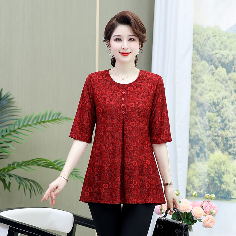 Vintage Bedrukt T-Shirt Casual - Summer Clothing For 60 Year Old Woman recensie en prijs