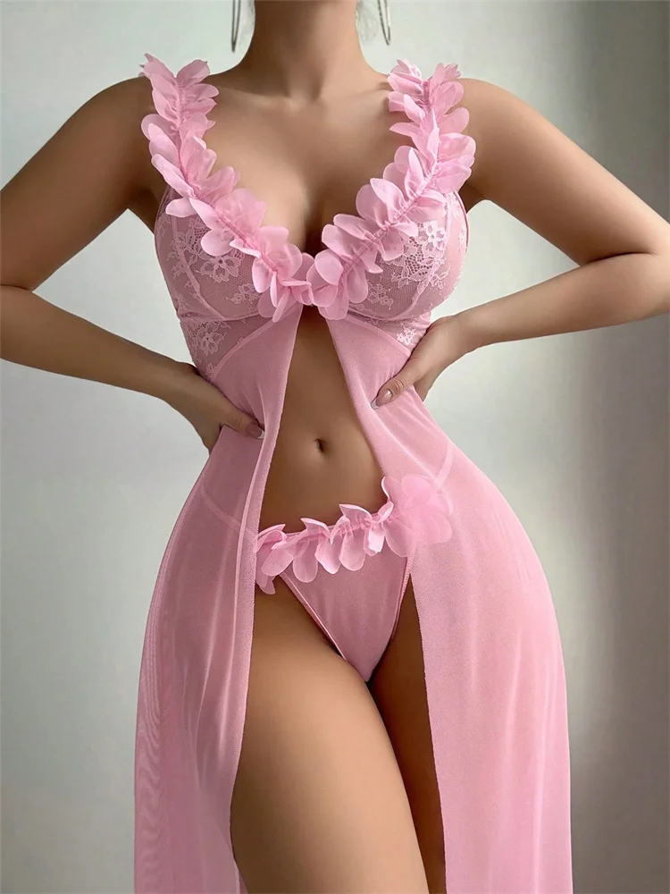 Roze bloemen sexy nachtkleding - Summer Holiday Clothing Women recensie en prijs