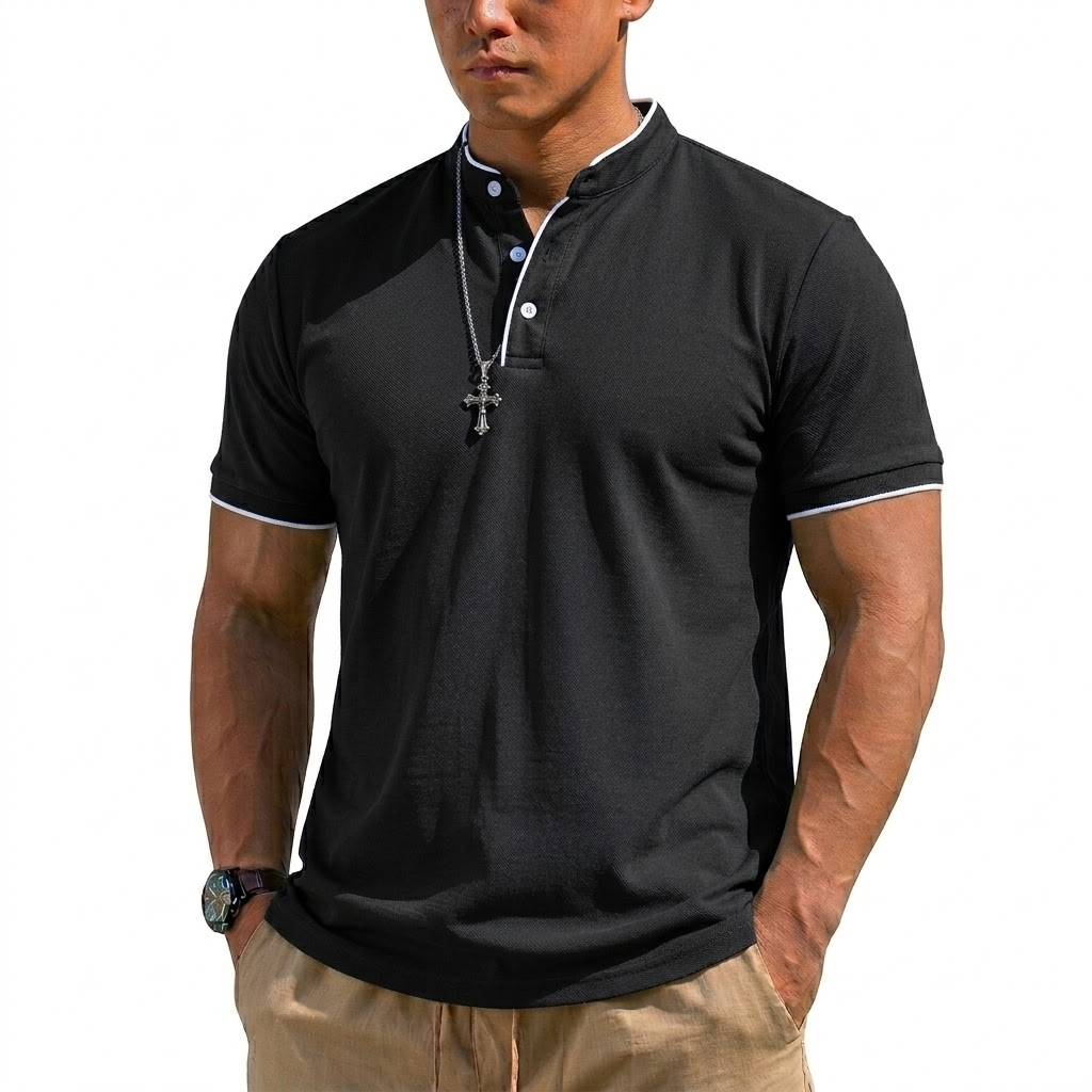 Zomer Henley-shirt met korte m - Summer Clothing Essentials recensie en prijs