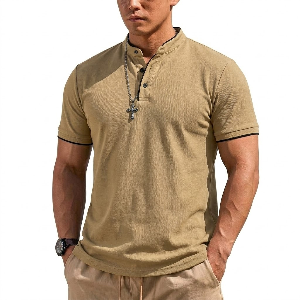 Zomer Henley-shirt met korte m - Summer Clothing Essentials recensie en prijs
