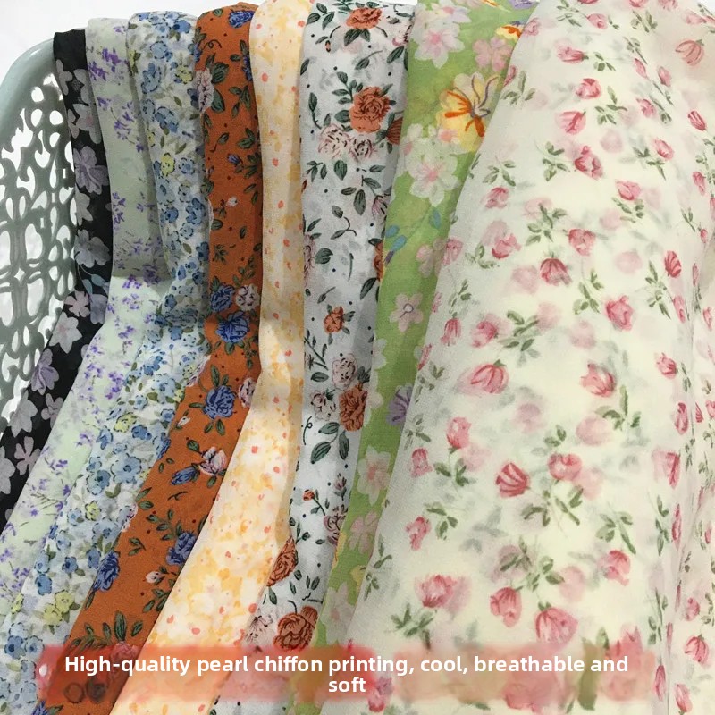 Bloem chiffon stof per meter v - Soft Summer Yellow Clothing recensie en prijs