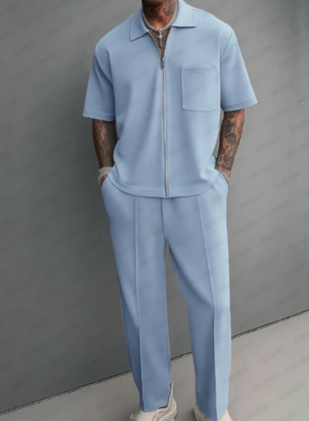 Heren 2-delige outfit, half-ri - Summer Clothing Outfits recensie en prijs